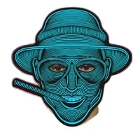 New Arrival Customized Sound Activated Party EL Panel Mask Light up LED Mask for Party Event