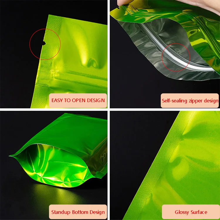 Custom Printed Biodegradable Recyclable Stand up Pouch Zip Lock Bags Bath Salt Spices Coffee Soap Baby Food Pet Food Packaging factory