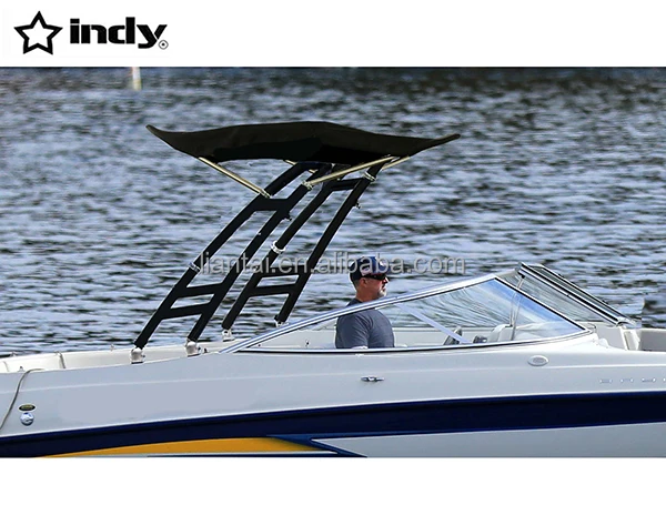 Indy Max forward facing boat wakeboard tower pure white coated easy install 