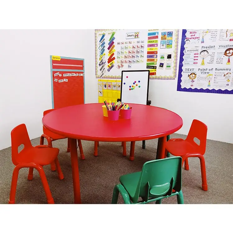 Cheap Plastic Children's Classroom Furniture For Kindergarten Round