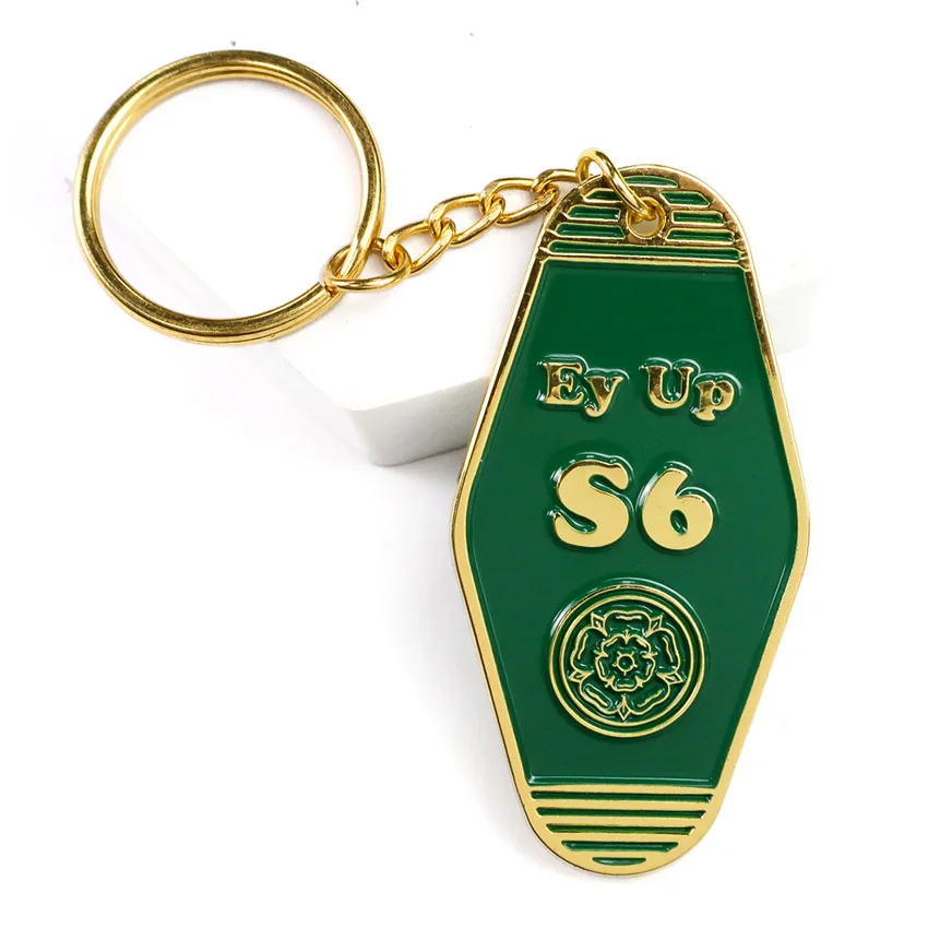 Promotional Customized 2d 3d Custom Bulk Vintage Retro Key Chain Keychain Custom Enamel Motel Keyring