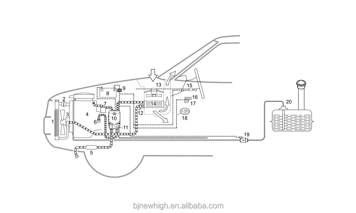 Hotselling Parking Water Heater 5kw 12v Highquality Diesel Water
