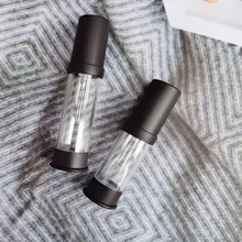 5ml 10ml 15ml AS vacuum  bottle press type spray with bottle black lid and silver lid spray bottle
