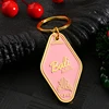 Pink enamel keychains