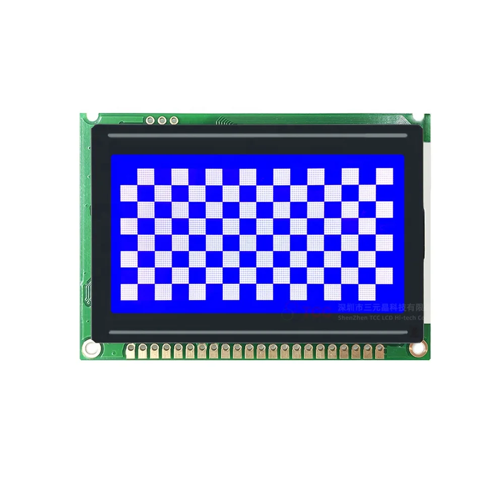 22 Pin Graphic LCD - 128x64 Display Module with SPI Interface