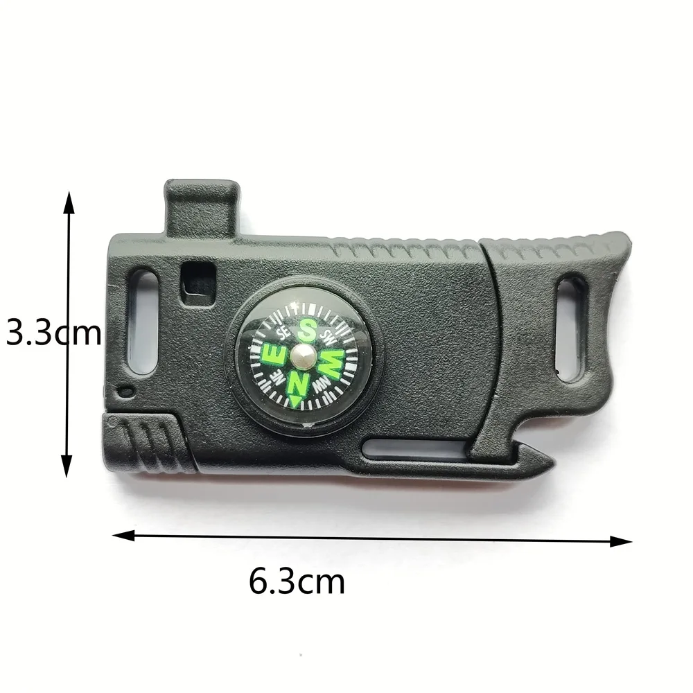 Custom Logo Tactical Paracord Survival Buckle with Knife