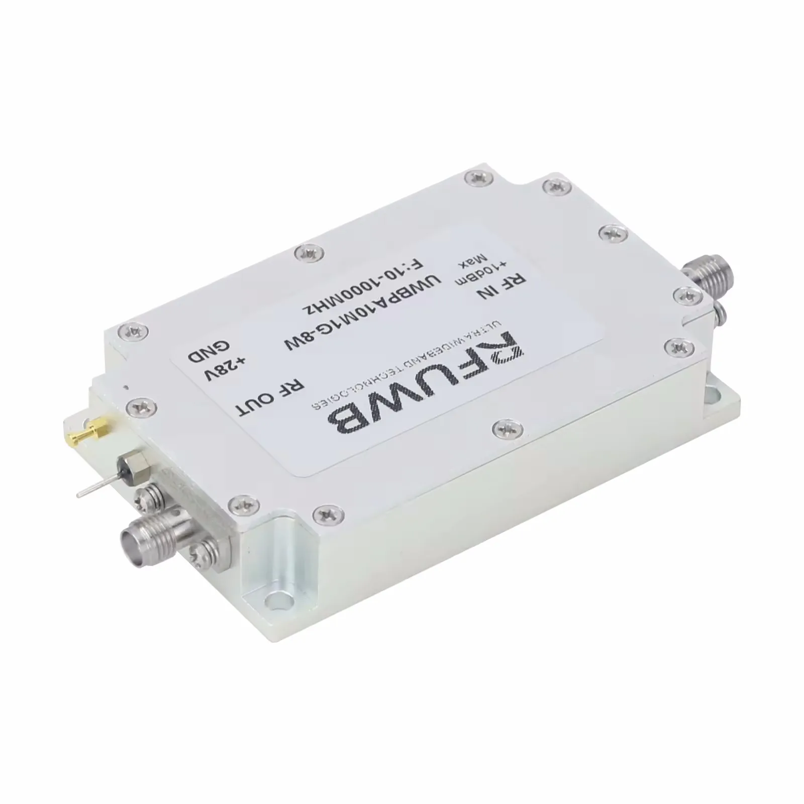 RFUWB UWBPA-10M1G-8W 10-1000mhz Broadband RF Power Amplifier
