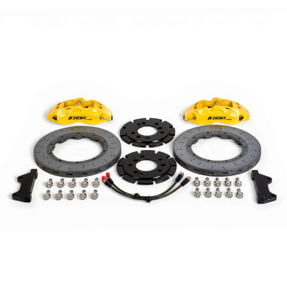 4-Piston Rear Bbk Brake Kit 330MM R17 Forged Carbon Ceramic Brake Caliper High Performance For WRX