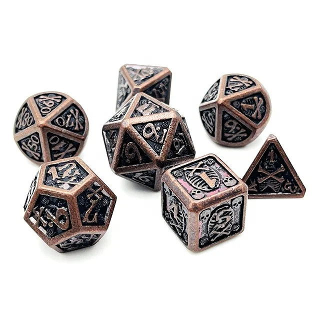 Rpg Custom Dice Set Polyhedral Dnd Metal Dice Set 16mm
