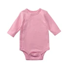 Custom Clothing Baby Custom Infant Toddlers 100% Organic Cotton Muslin Clothing Baby Romper Set
