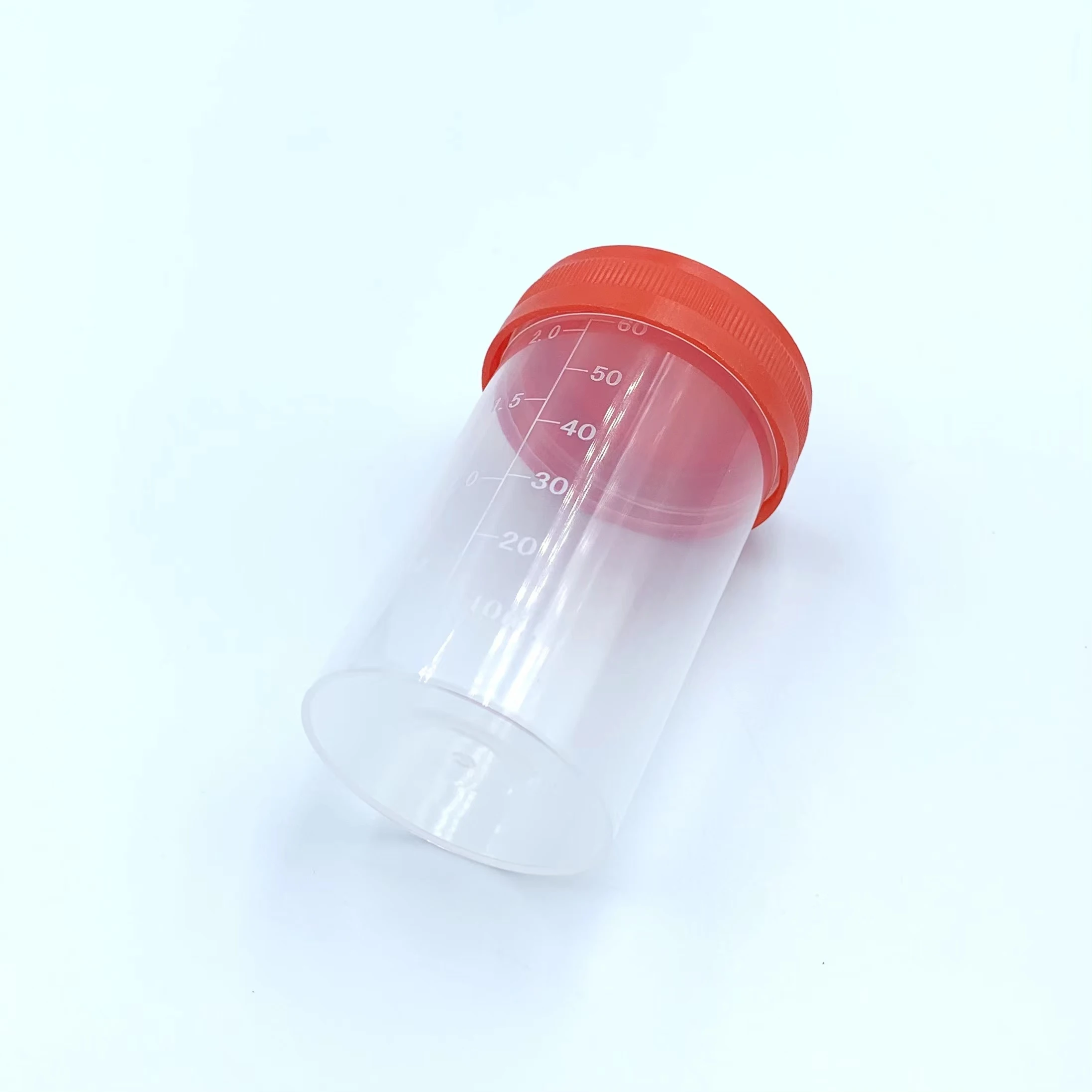 Urine Pee Stool Sample Collection Container Disposable Cup Medical Containers With Lids 60ml