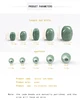 Long jade bead SZ03