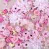 50 pink flowers