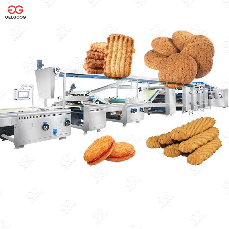 Automatic Small Scale Cracker Production Machinery Chocolate-Coated Hard Biscuit Machine
