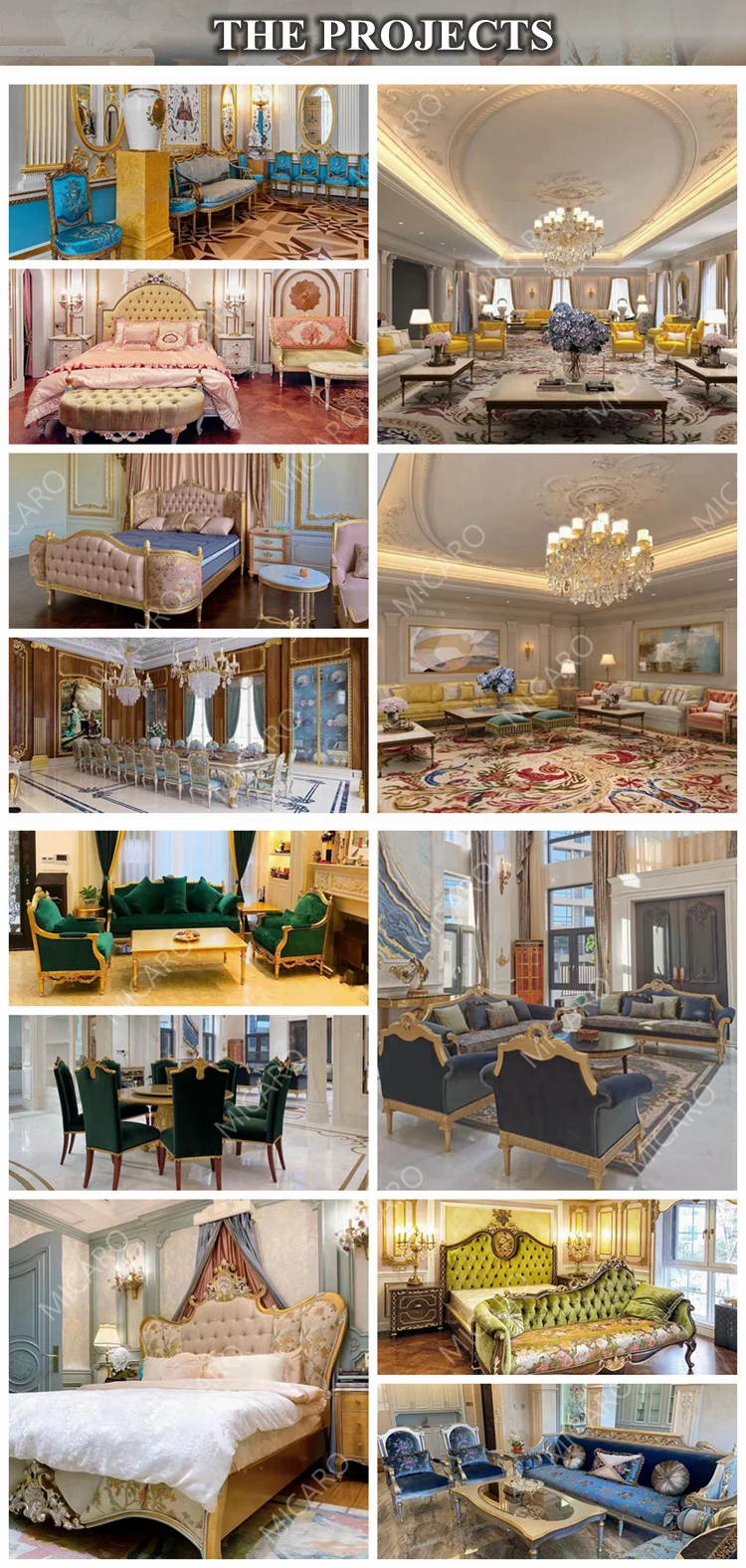 Luxury Italian Classic Solid Wood Dining Room Furniture