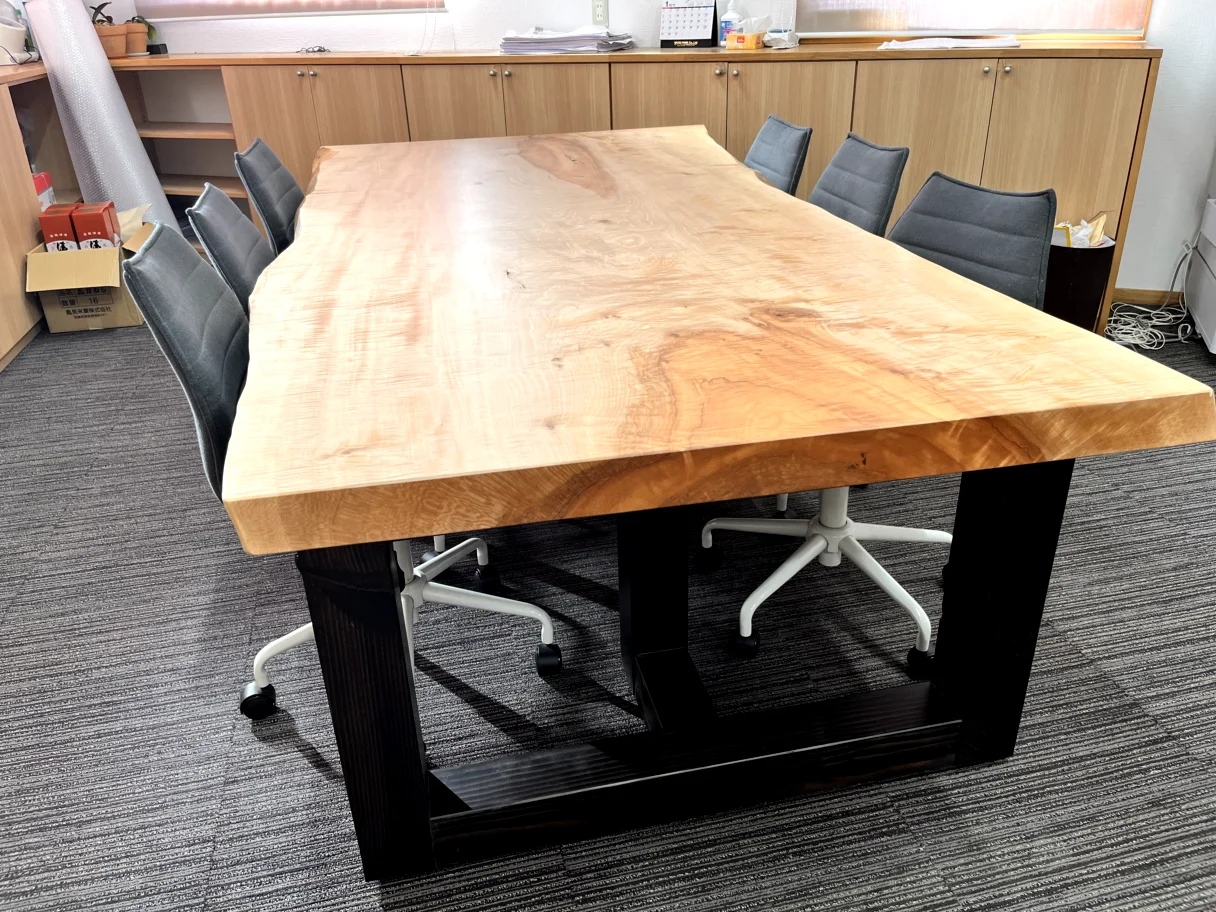 Japan Horse Chestnut Table - Modern Natural Wooden Desk