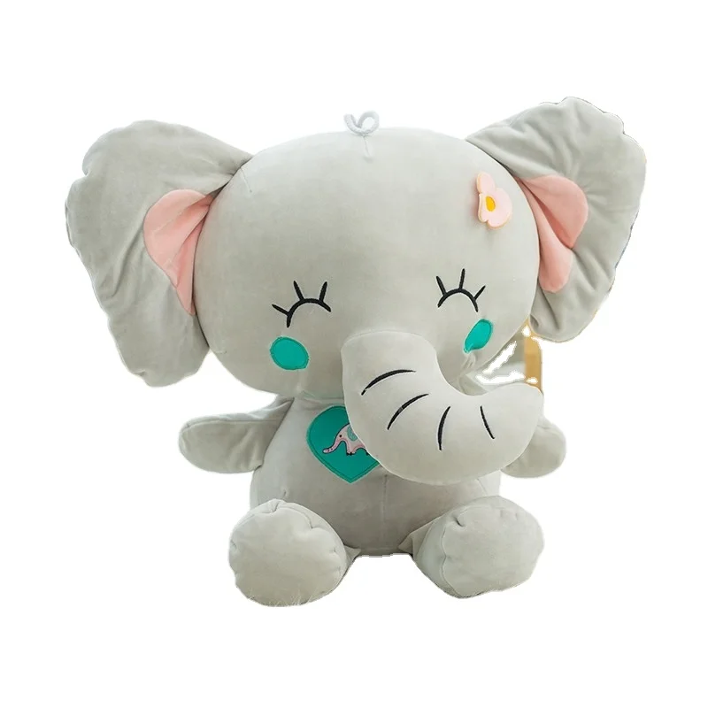 stuffed elephant plush pillow