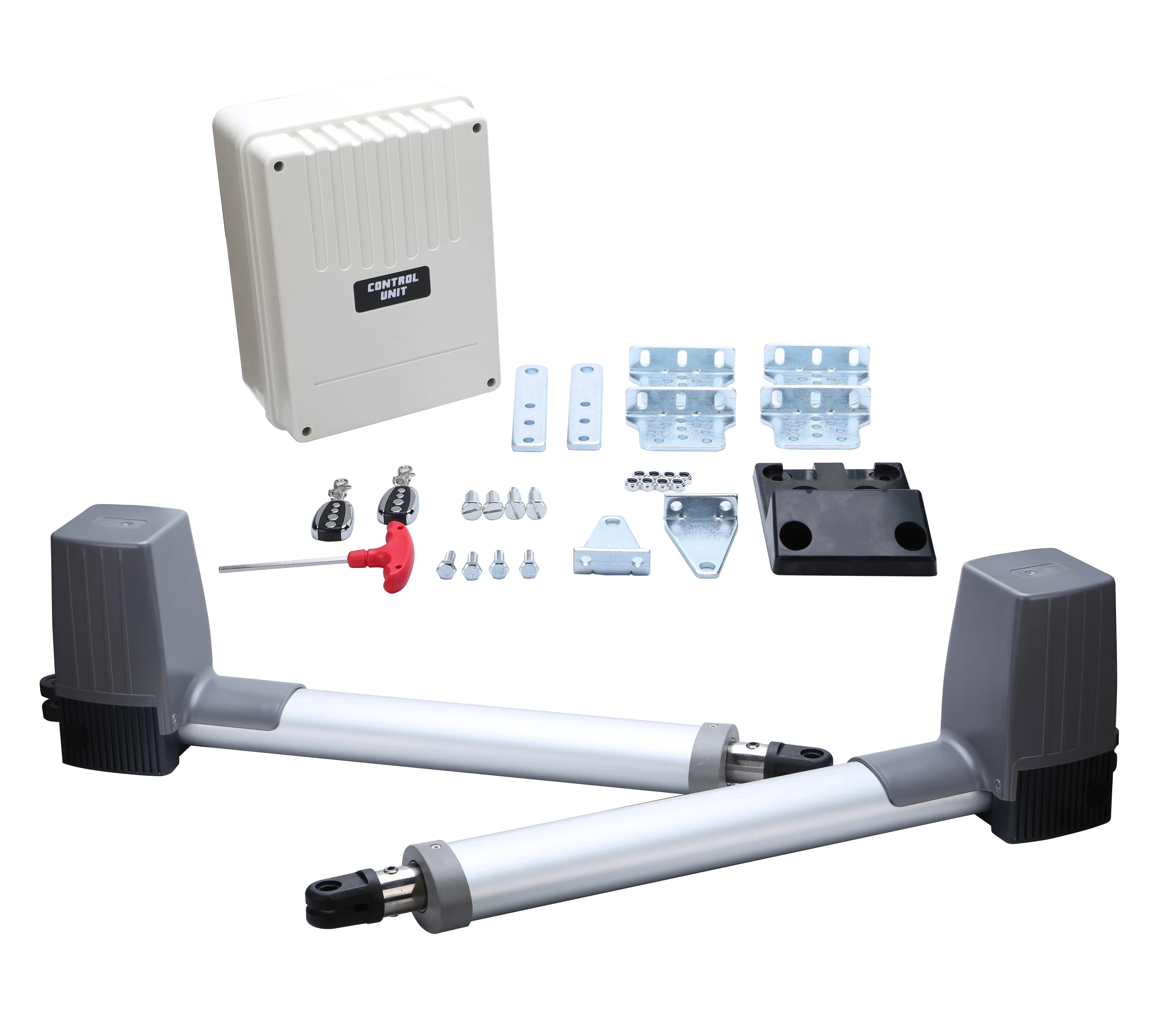 Комплект автоматического открывателя поворотных ворот JOYTECH PK300DC вес до 300 кг двойные поворотные