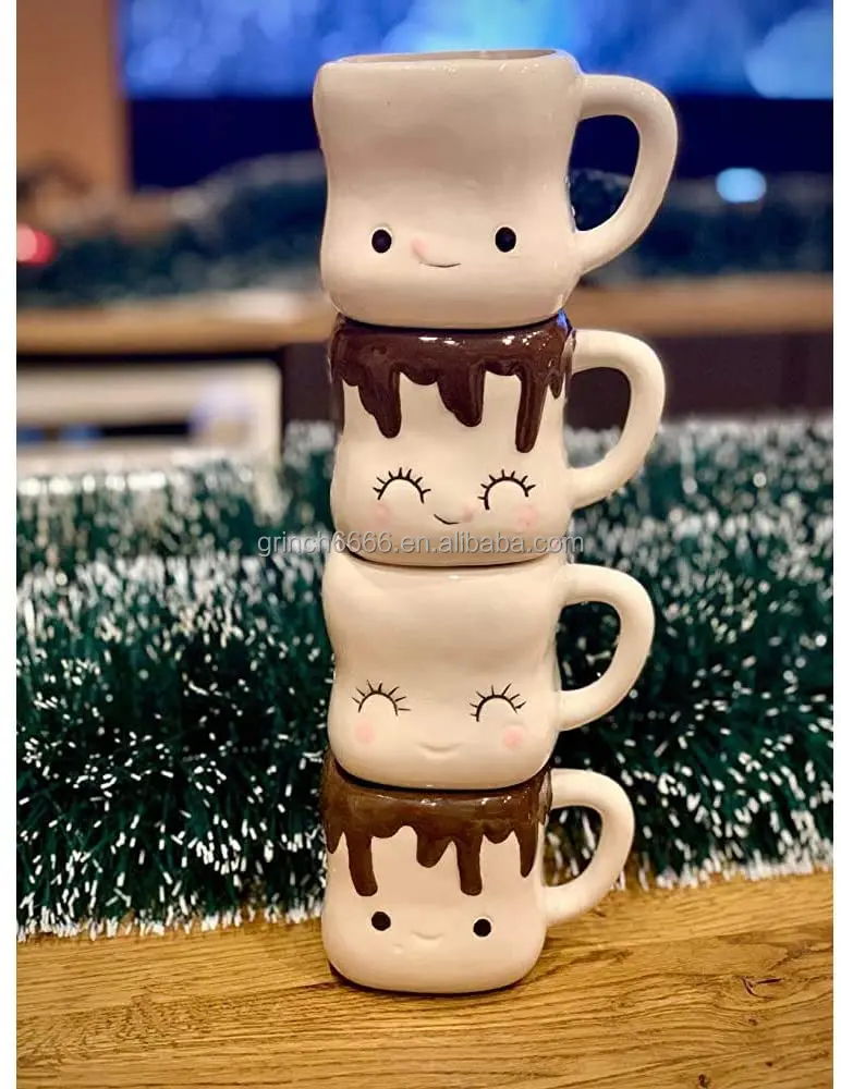 Marshmallow Shaped Hot Chocolate Mugs