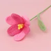 Gradient rose pink-Open tulip flower stem