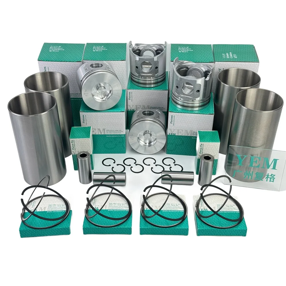 Excavator Accessories 6BD1 6BG1 6HE1 6HK1 Cylinder Liner Kit for Isuzu Aftermarket Engine Spare Parts