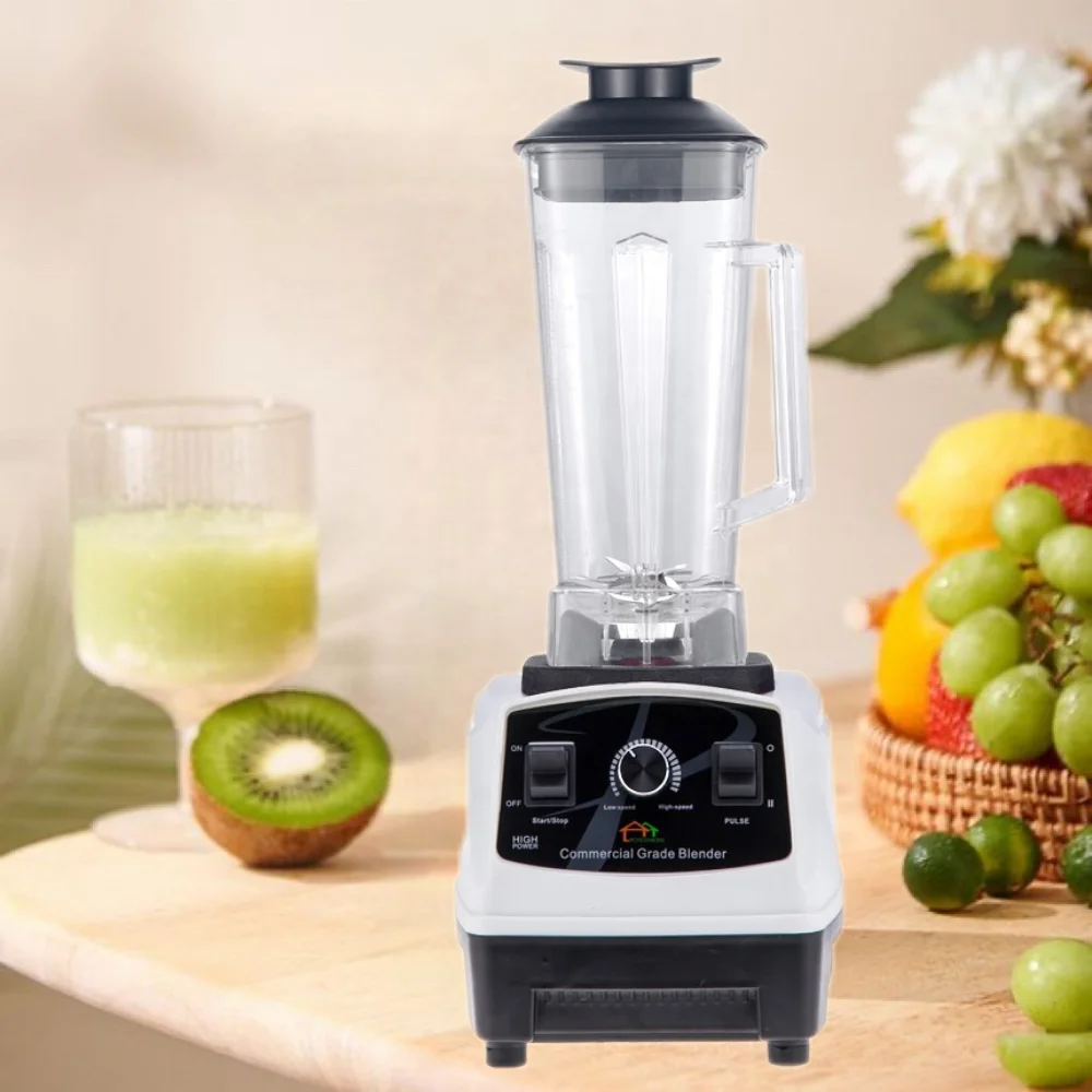 Commercial Smoothie Blender 1500W High Speed 2L Big Capacity  Multifunctional Crushing Ice Blender