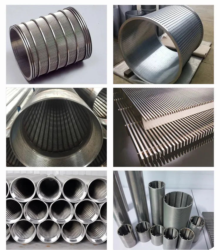 product-750-854 custom Johnson wedge wire sand control cartridge tube well strainer screen filter pipe for paper pulp