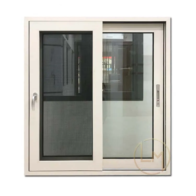 Horizontal Sliding Aluminium Windows Full Sliding Glass Windows for Balcony Sliding Office Reception Window