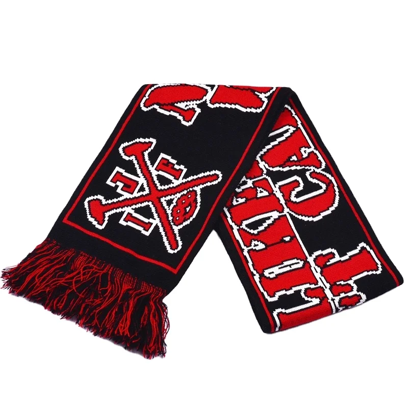 2022 оптовая продажа жаккардовые вязаные модные шарфы на заказ шарф с 3D