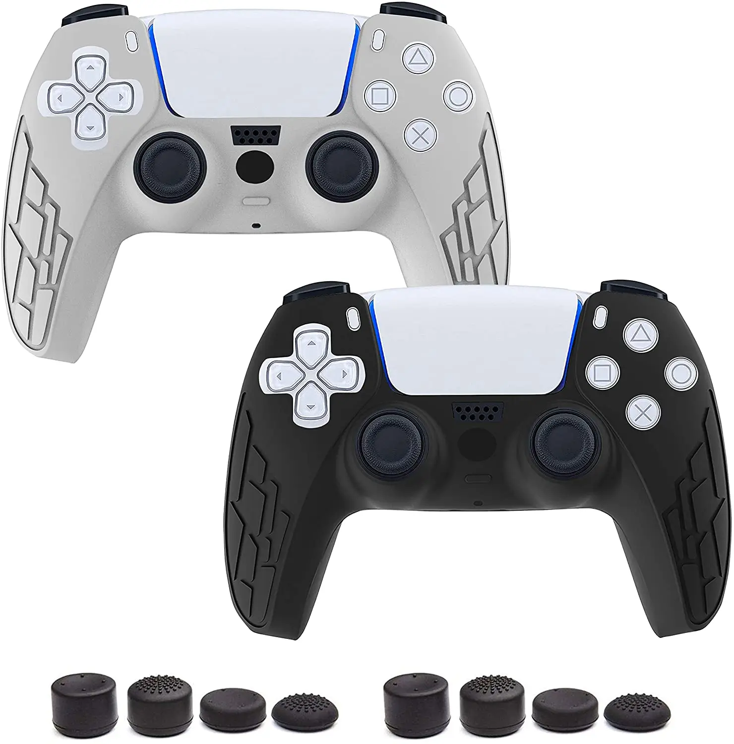 PS5用シリコンケーススティック023 Amazon.co.jp: PlayVital ps5 Edgeコントローラーに対応用滑り