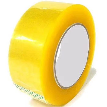 High Quality Golden Supplier Packing Tape Carton Sealing Bopp Brown 48mm Custom Logo Printed Yellow 100m 200m Waterproof Acrylic