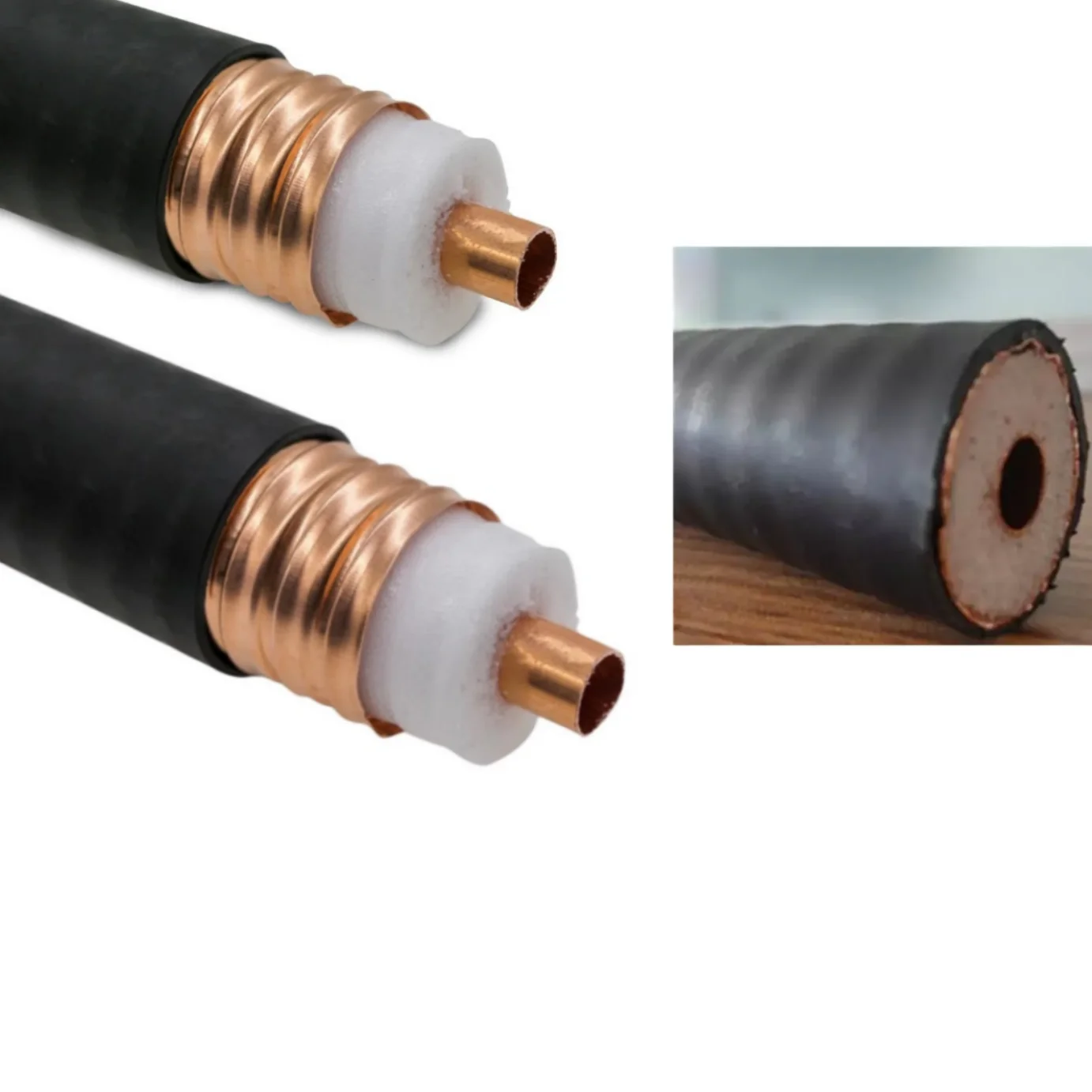 50 Ohms 7/8 Pulgada RF Feeder Cable Low Loss Corrugated Copper Tube Heliax LDF5-50A 7/8'' Telekomunikasyon na RF Coaxial Cable
