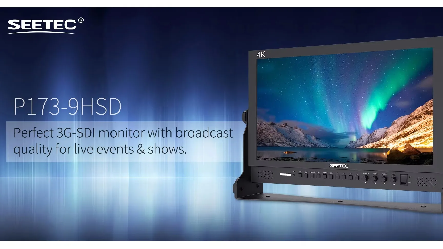 SEETEC 17 Inch HD SDI Monitor - IPS Panel, 1920x1080 Resolution
