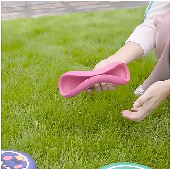 Tianfudedian Mini Silica gel Flying Disc New Zip Chip Mini Pocket Flexible Soft Frisbee Catching Game Beach Outdoor Toys 1pacs 