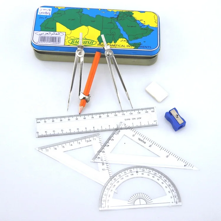 Tin Stationery Case Mathematics Set