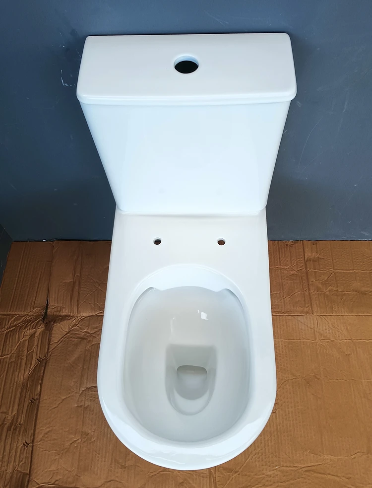 Factory Price Luxury Ceramic Washdown P Trap Sanitary Ware Two Piece Toilet Bowl Modern Dual-Flush Design WC Toilet Set