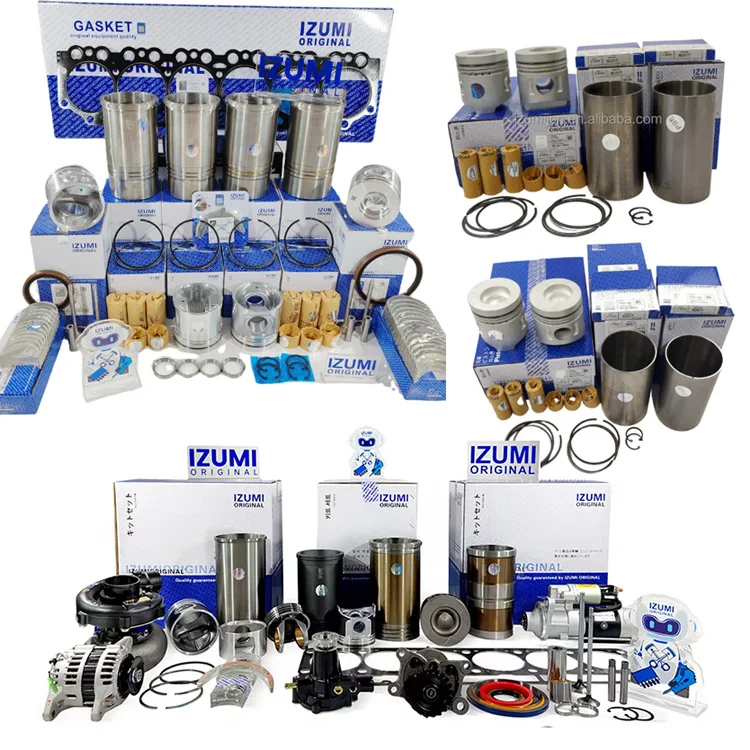 IZUMI ORIGINAL D6A D6D D6E Overhaul Rebuild Kit D6A D6D D6E Diesel Engine Parts For VOLVO