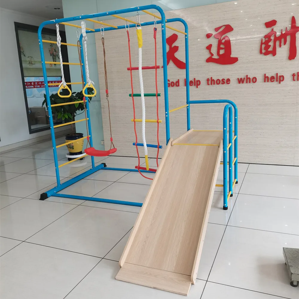 多功能室内儿童游乐场攀爬网、儿童忍者战士障碍训练场、室内丛林健身训练场