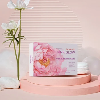 Pink Serum Sakura Glow Hyaluronic Booster Moisturizing Serum Firming Skin Fine Lines Skin Facial Care Serum Beauty Set Whitening