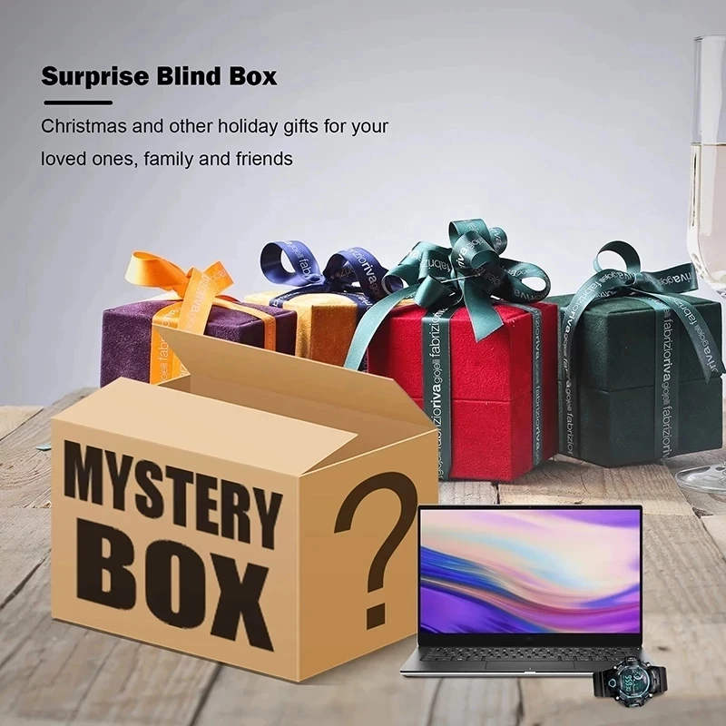 Storage Box 2022 Exciting Adventure Random Boxes Luck Box Mystery_Box 1pcs Surprise Gifts for Your Family and Friends Electronic Product Boxes 