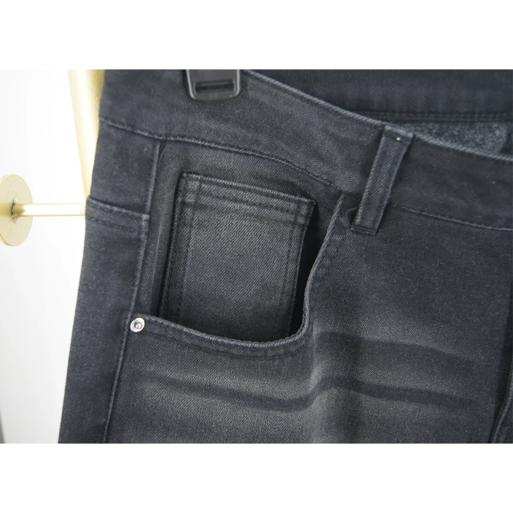 Essential Basic Denim Trousers New Retro Loose Washed Men's Fleece Jeans