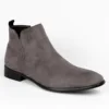 Grey suede