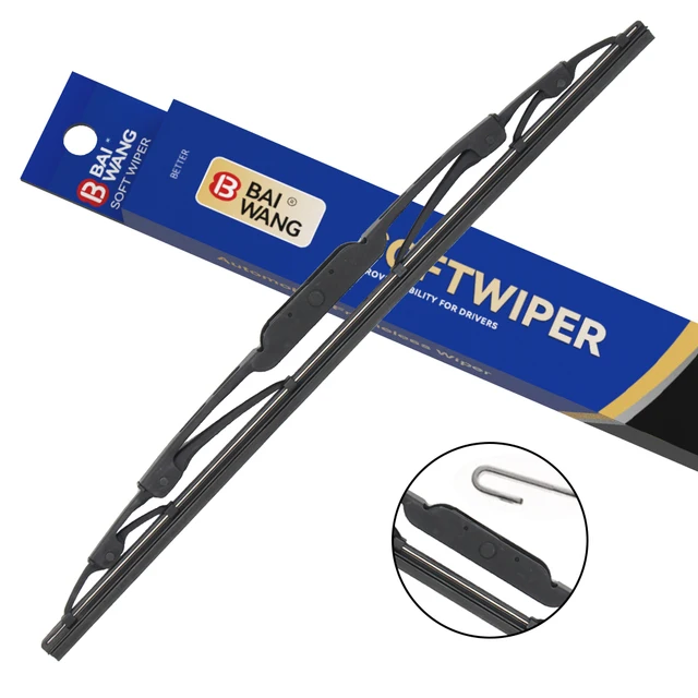 Universal windscreen U/J hook rubber metal frame wiper blade