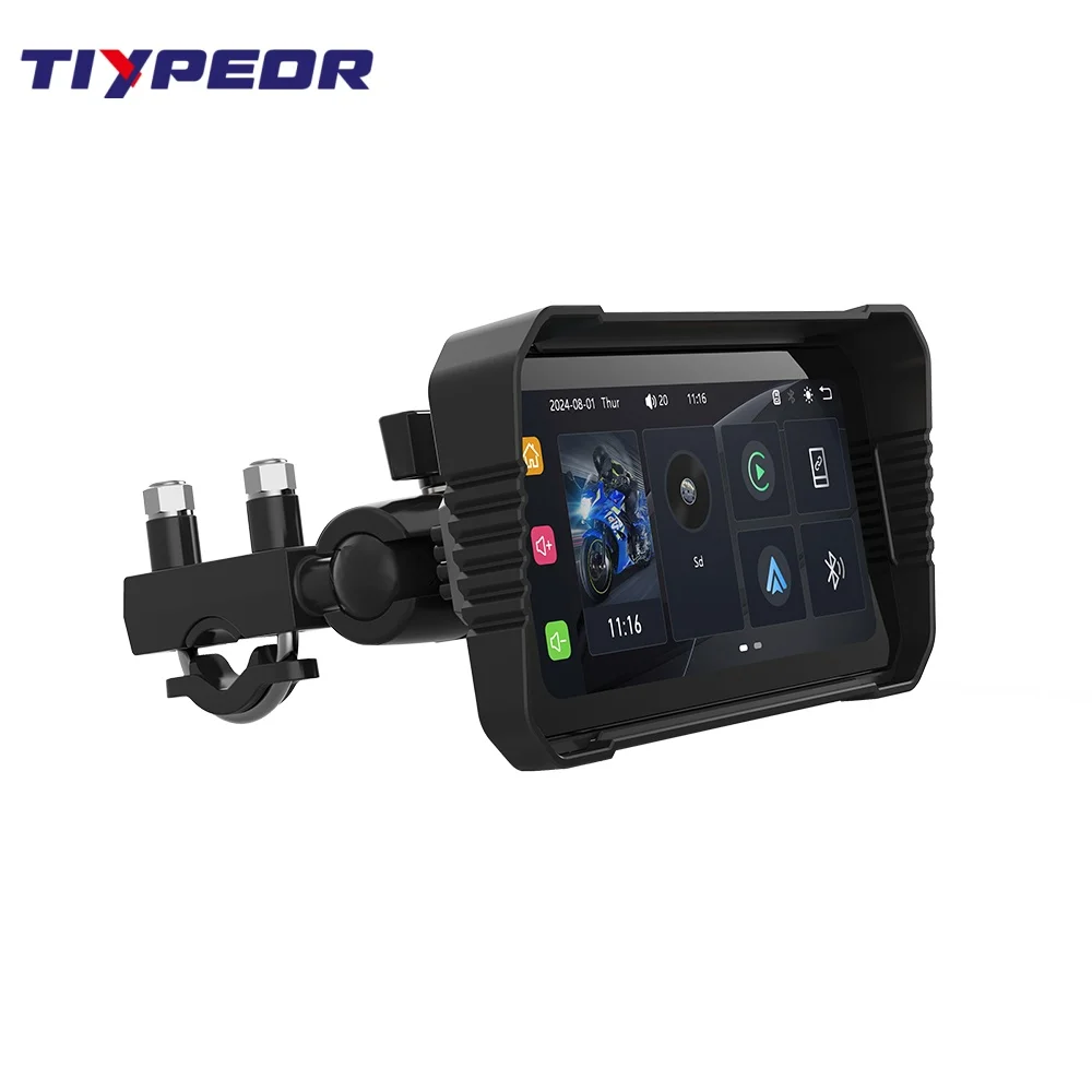 product tiypeor 625 touch screen motorcycle driving recorder dvr dual lens 1080p video recorder night wifi gps monitor waterproof ip67-3