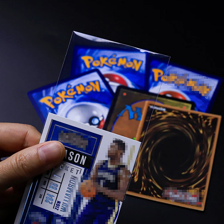 order custom card sleeves Amazon.com: VEHASAYO Custom Holographic Card Sleeves, Laser Flashing Shiny  Design, Make Your Own Trading Collectible Card Protector, Compatible with  Yugioh & Magic The Gathering – MTG, TCG, OCG : Toys & Games main image 1