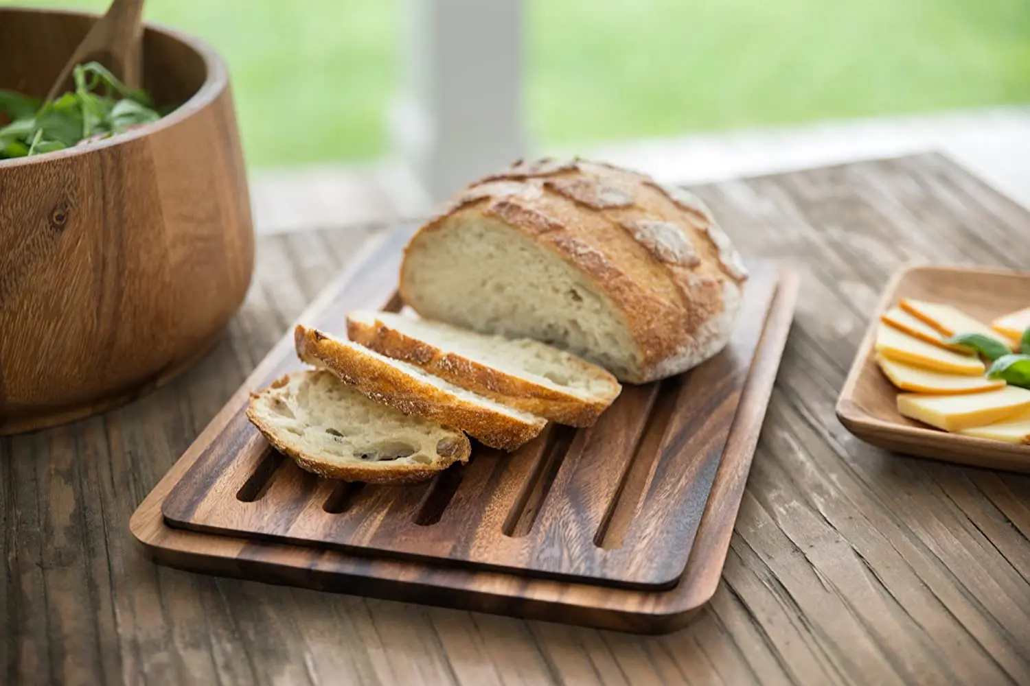 Legend Custom  Bread Slicer Cutter Baguette Miter Portable Wood  Bread Board With Crumb Catcher