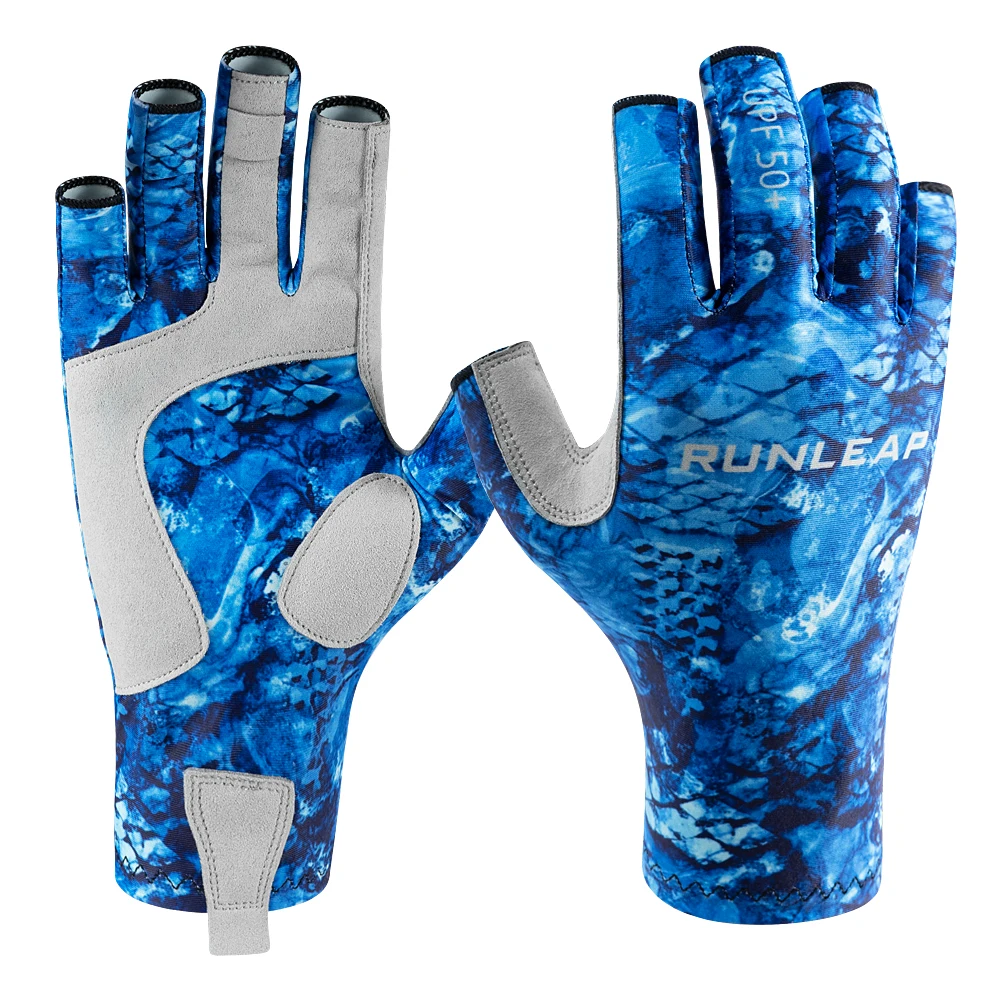 Grohandel Finger lose Angel handschuhe Leichter UV-Schutz Sonnen  handschuhe Mnner Frauen Zum Kajakfahren Wandern Paddeln Kanufahren Rudern