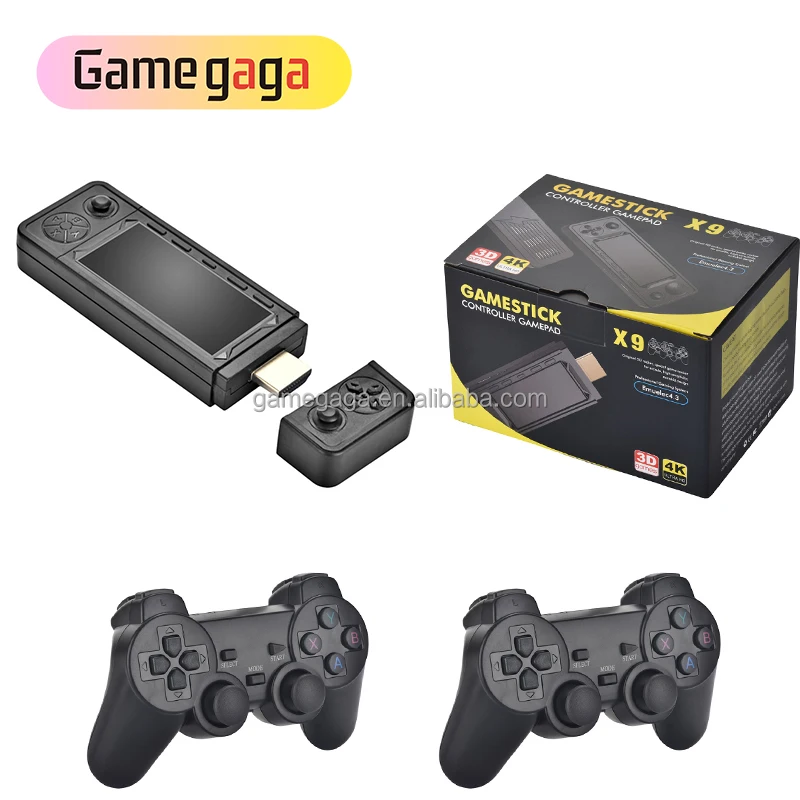 Yo X9 Game Stick 4k Retro Video Game Console Classic Gaming Console ...