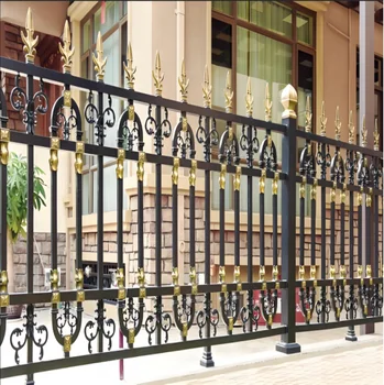 Traditional Garden decorative Fence customization Galvanized Aluminum privacy Metal traditional Morden Gates Outdoor art Fence