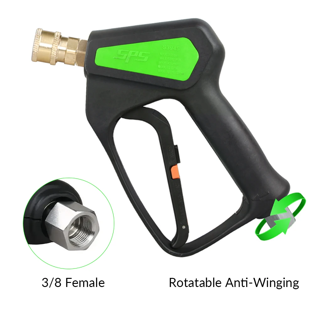 SPS 5000psi 350bar High Pressure Jet Water Spray Gun Car Washing Spray Gun Pressure Washer Gun